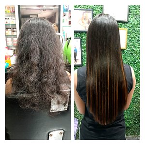 hair extention with global Highlight