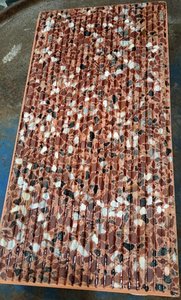 Red color mosaic